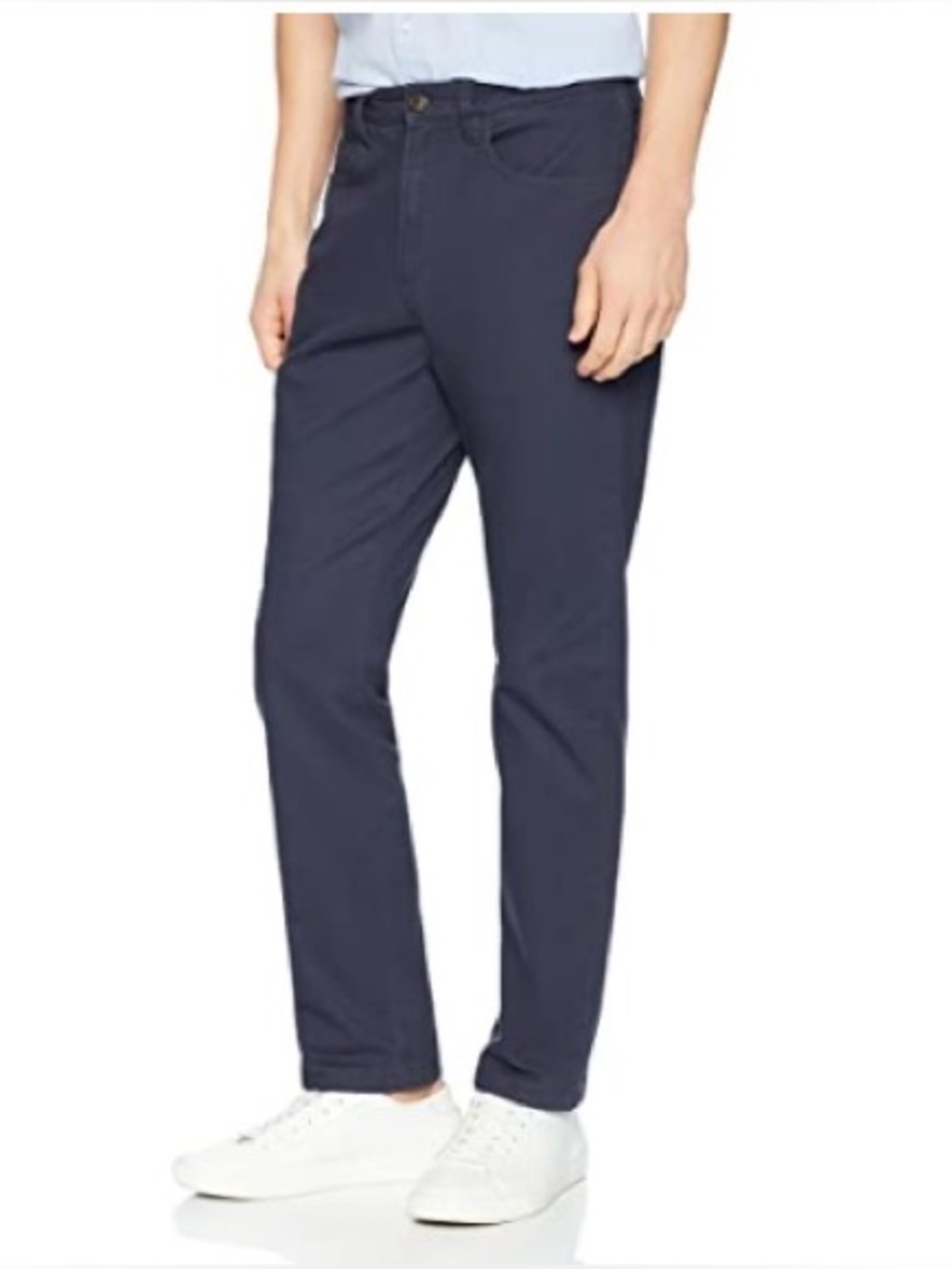 Goodthreads Men's 5-Pocket Comfort Stretch Chino Pants Navy Blue 33x30